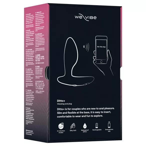 We-Vibe Ditto+ - App-gesteuerter Analvibrator (schwarz)