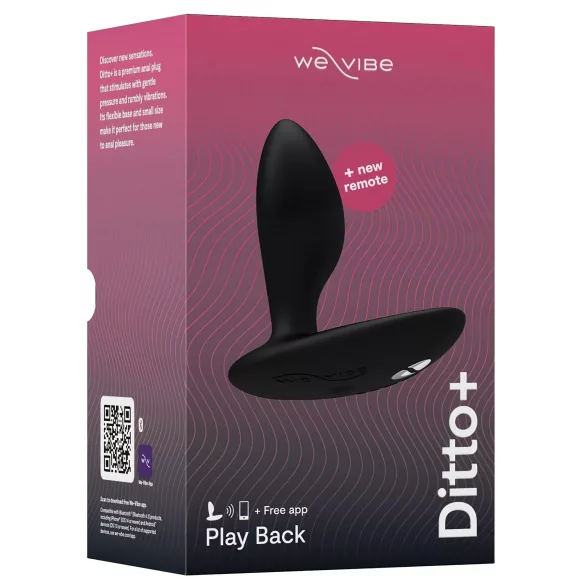 We-Vibe Ditto+ - App-gesteuerter Analvibrator (schwarz)