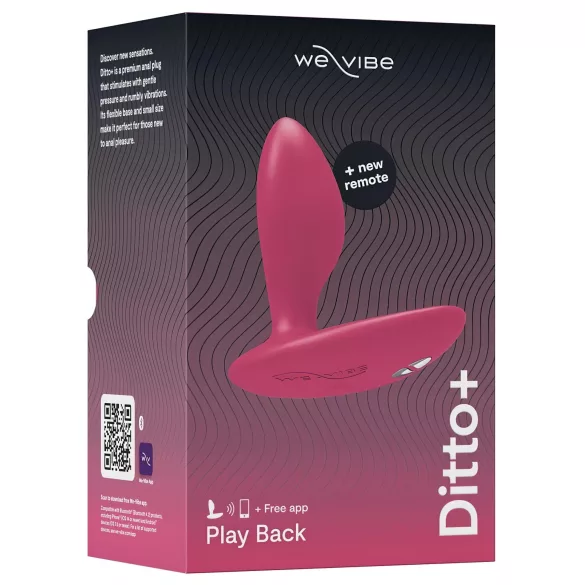 We-Vibe Ditto+ - App-gesteuerter Analvibrator (Pink)