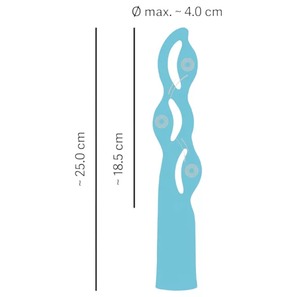 You2Toys Fabulous - Akku-Vibrator mit 3 Motoren (Blau)