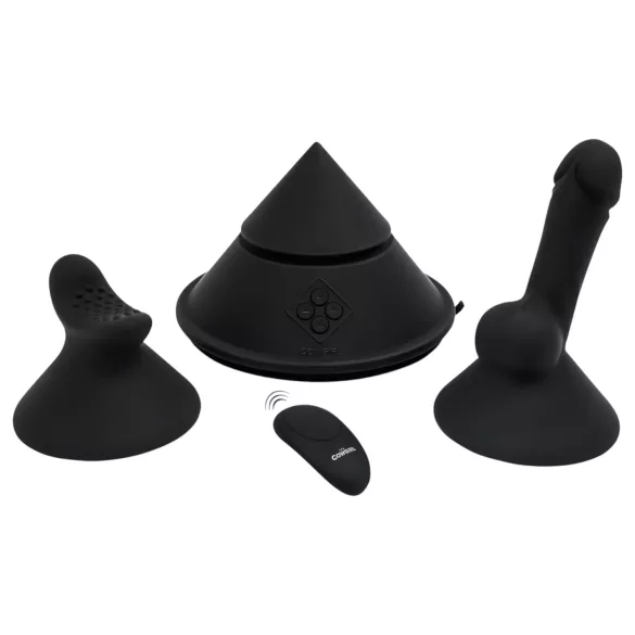 The Cowgirl Cone - App-gesteuerte Premium-Sexmaschine - mit 2 austauschbaren Aufsätzen, 20 Vibrationsmodi (schwarz)