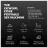 The Cowgirl Cone - App-gesteuerte Premium-Sexmaschine - mit 2 austauschbaren Aufsätzen, 20 Vibrationsmodi (schwarz)
