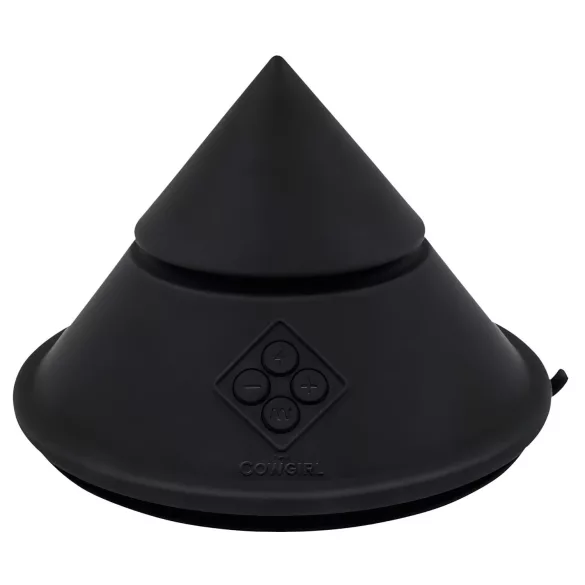 The Cowgirl Cone - App-gesteuerte Premium-Sexmaschine - mit 2 austauschbaren Aufsätzen, 20 Vibrationsmodi (schwarz)
