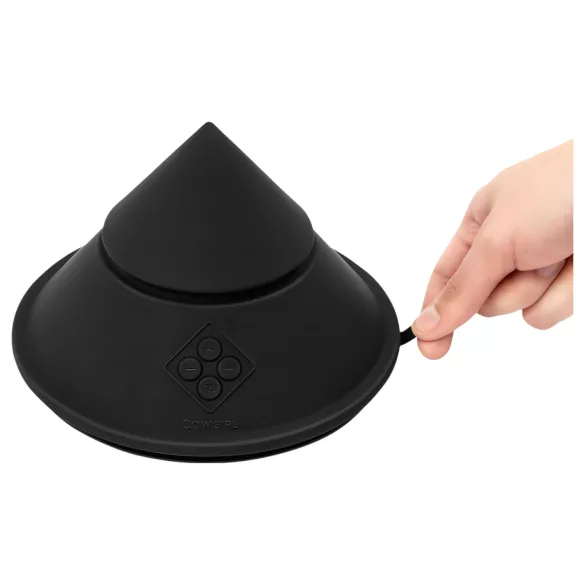 The Cowgirl Cone - App-gesteuerte Premium-Sexmaschine - mit 2 austauschbaren Aufsätzen, 20 Vibrationsmodi (schwarz)