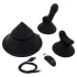The Cowgirl Cone - App-gesteuerte Premium-Sexmaschine - mit 2 austauschbaren Aufsätzen, 20 Vibrationsmodi (schwarz)