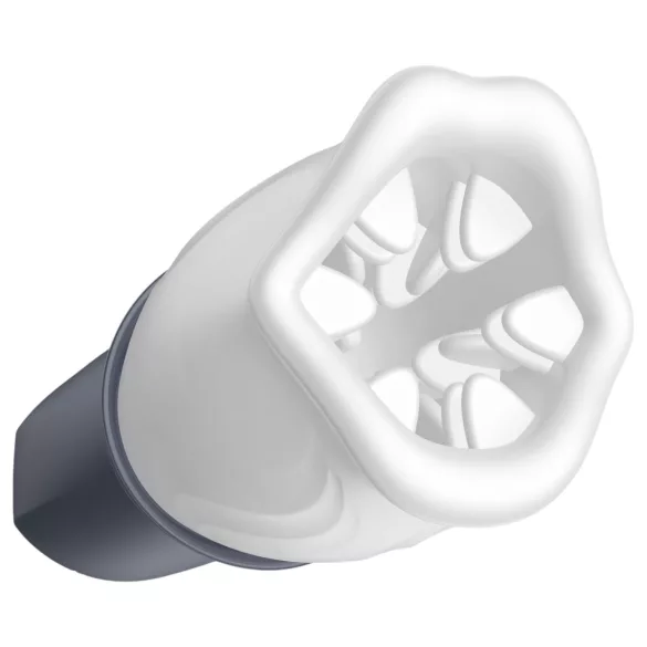 LUX Active First Class - Drehkopf-Masturbator (weiß-grau)