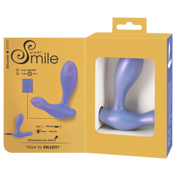 Smile - Vibrations-Analdildo (blau)