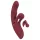 Javida 2 Funktion Rabbit - Akku Klitoris-Vibrator (Rot)