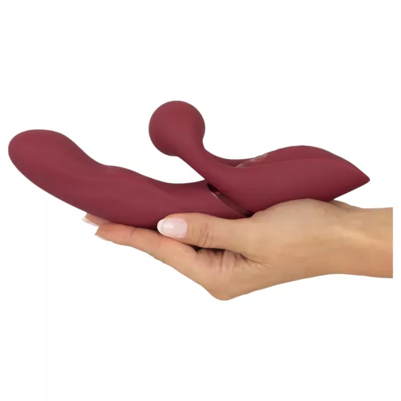 Javida 2 Funktion Rabbit - Akku Klitoris-Vibrator (Rot)