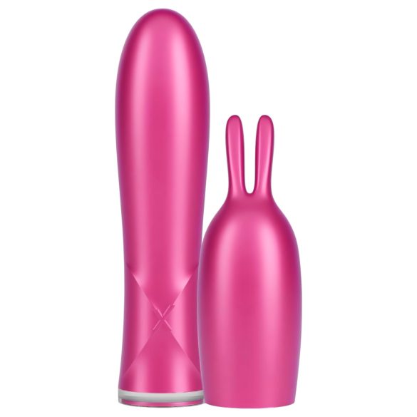 Durex Tease & Vibe - Stabvibrator mit Hasenklitorisstimulator (pink)