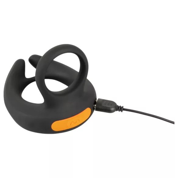 Rebel - vibrierender Penisring & Hoden-Vibrator (schwarz)
