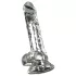 Crystal - Vibrator mit Saugnapf (transparent)