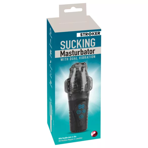 Stroker - Saugende, vibrierende Masturbator (Grau)
