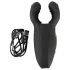 Rebel - Vibrationspenisring mit beweglichem Arm (schwarz)
