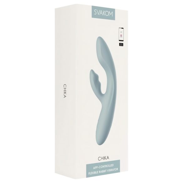 Svakom Chika - Intelligenter G-Punkt-Vibrator mit Klitoralarm, grau