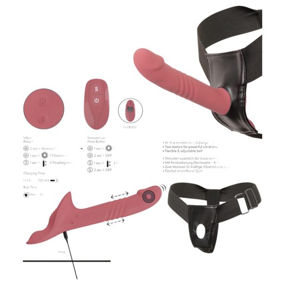 You2Toys - Strap-On Vibrator Set (rot)