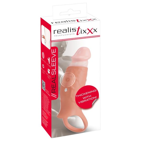 Realistixxx - Offener, vibrierender Penismantel (natur)