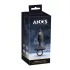 ANOS - Gerippter vibrierender Analplug (schwarz)