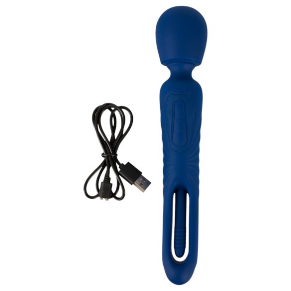 Smile - 2in1 Zungen-Massagevibrator (blau)