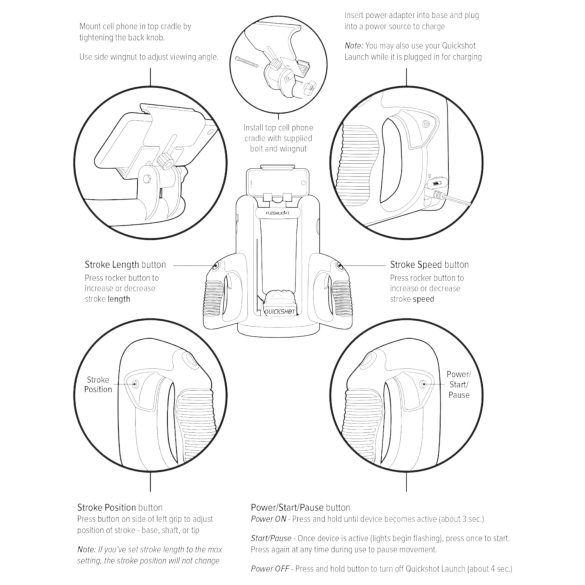 Fleshlight Quickshot Launch - Masturbator-Adapter (schwarz)