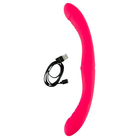 Paare Wahl - doppelendiger Vibrator (pink)