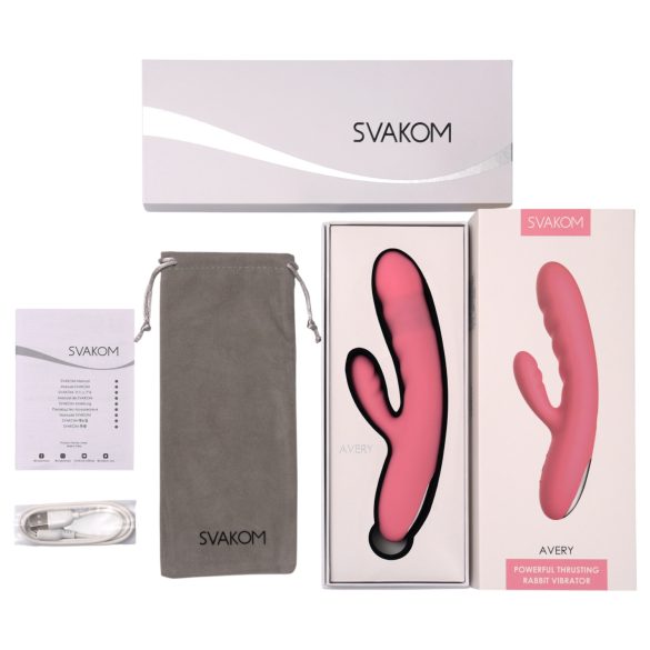 Svakom Avery - Akku-Vibrator mit Klitorisstimulation (Pink)