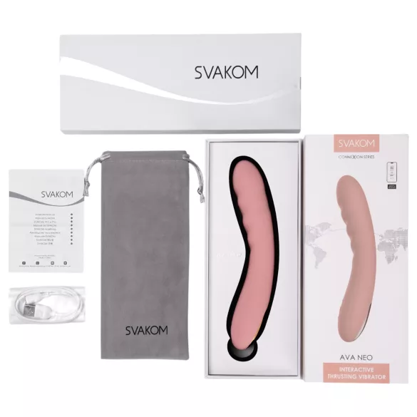Svakom Ava Neo - intelligenter, app-gesteuerter stoßender G-Punkt-Vibrator (pink)
