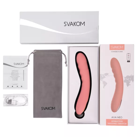 Svakom Ava Neo - intelligenter, app-gesteuerter stoßender G-Punkt-Vibrator (pink)
