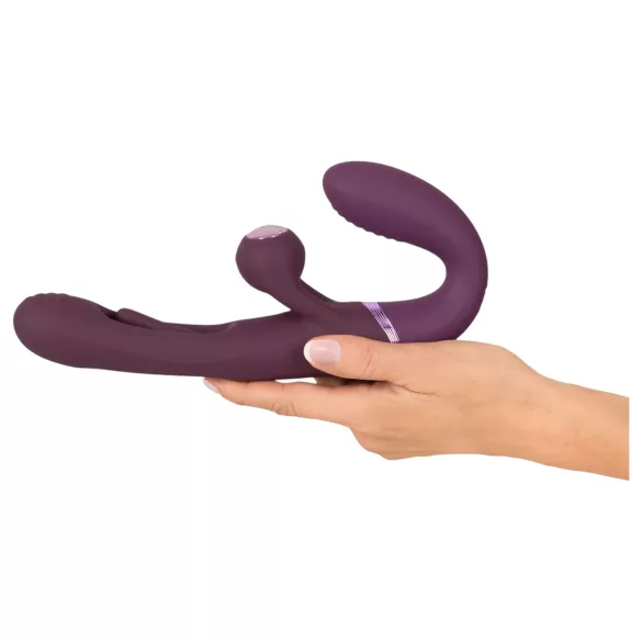 Javida - Trägerloser umschnallbarer Paarvibrator (lila)