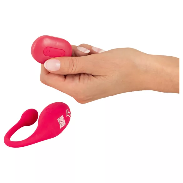 Beau Coeur Coral - Vibrations-Ei mit Fernbedienung (Pink)