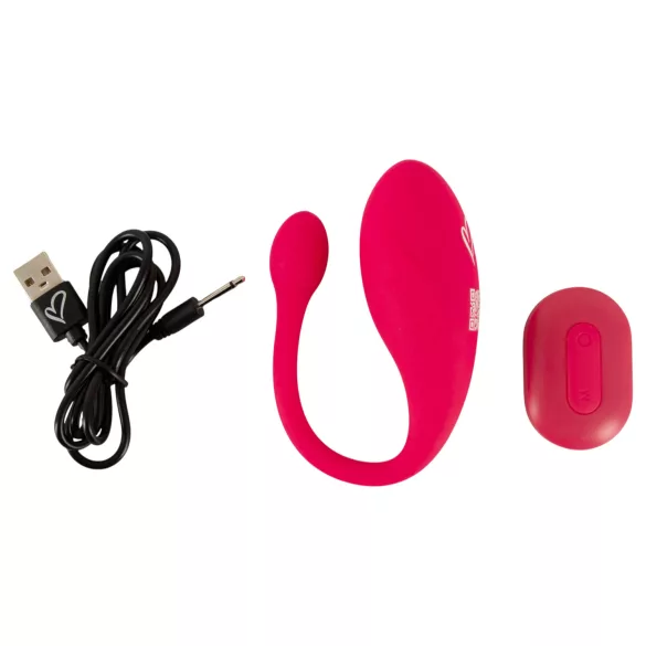 Beau Coeur Coral - Vibrations-Ei mit Fernbedienung (Pink)