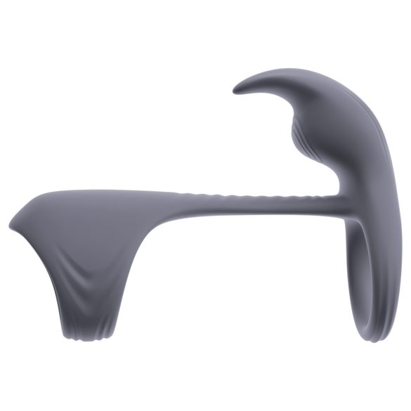 Beau Coeur Vylor - Penis- und Hodenring mit Klitorisstimulator (Grau)