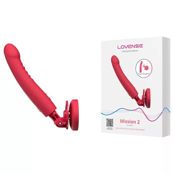 Lovense Mission 2 - App-gesteuerter Vibrator mit Saugnapf (rot)