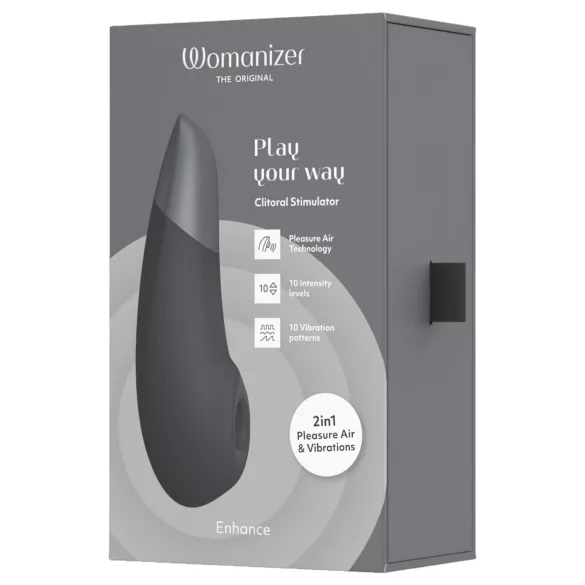 Womanizer Enhance 2in1 Luftwellen‑Klitorissauger + Vibrator (schwarz)