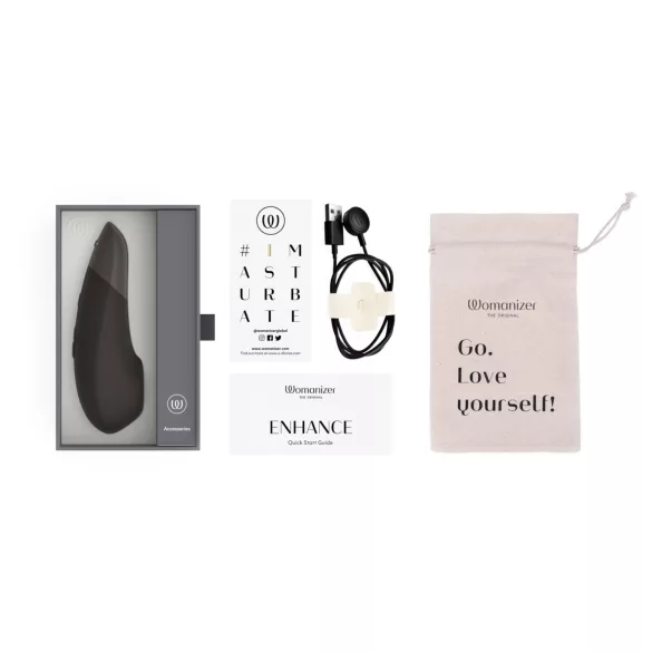 Womanizer Enhance 2in1 Luftwellen‑Klitorissauger + Vibrator (schwarz)