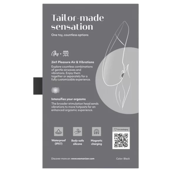 Womanizer Enhance 2in1 Luftwellen‑Klitorissauger + Vibrator (schwarz)