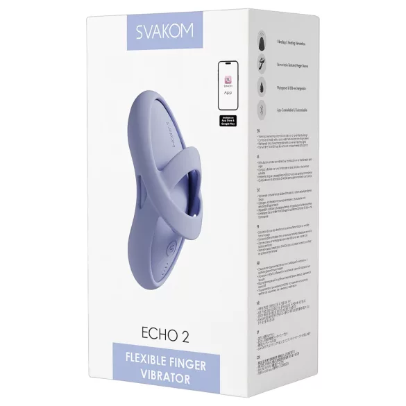 Svakom Echo 2 - App-gesteuerter Fingervibrator (blau)