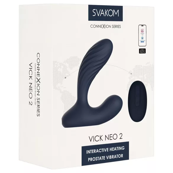 Svakom Vick Neo 2 - Intelligenter Analvibrator (Blau)