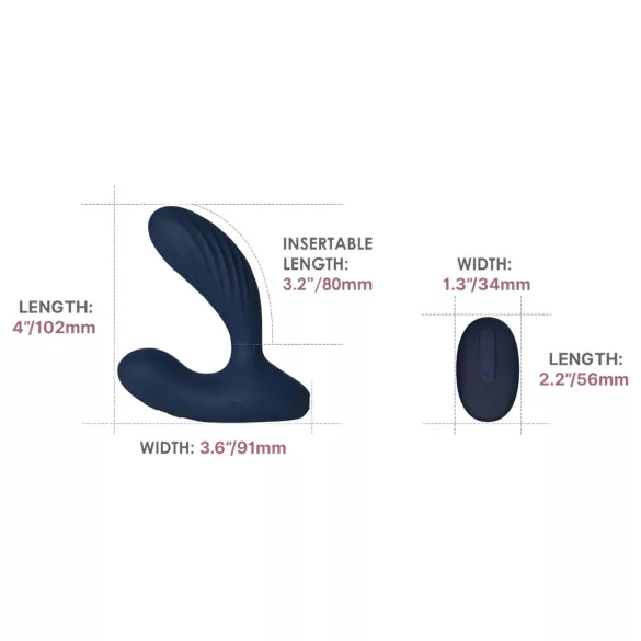 Svakom Vick Neo 2 - Intelligenter Analvibrator (Blau)