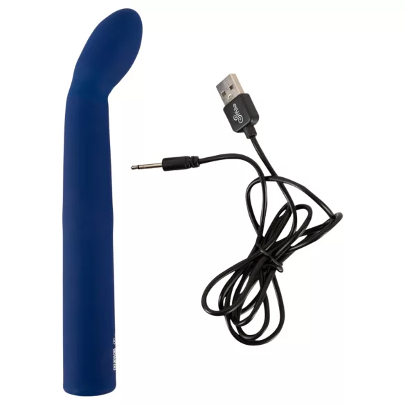 Smile - gebogener G-Punkt Vibrator (blau)