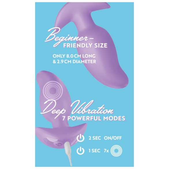 Cuties Mini - Vibrations-Analplug (Lila)