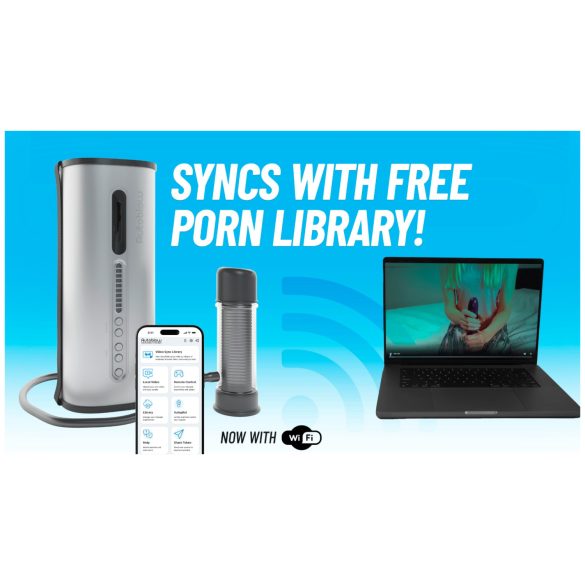 VacuGlide 2 - Automatischer Luxus-Männer-Masturbator, Netzbetrieb (Silber)