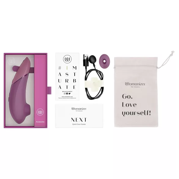Womanizer Next - Wiederaufladbarer Druckwellen-Stimulator (Pink)