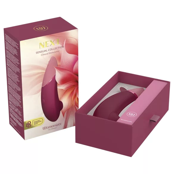 Womanizer Next - Akku, Luftwellen-Klitorisstimulator (Weinrot)