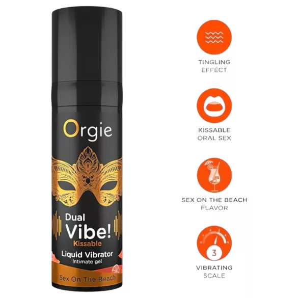 Orgie Dual Vibe - Unisex Flüssigvibrator - Sex on the Beach (15 ml)