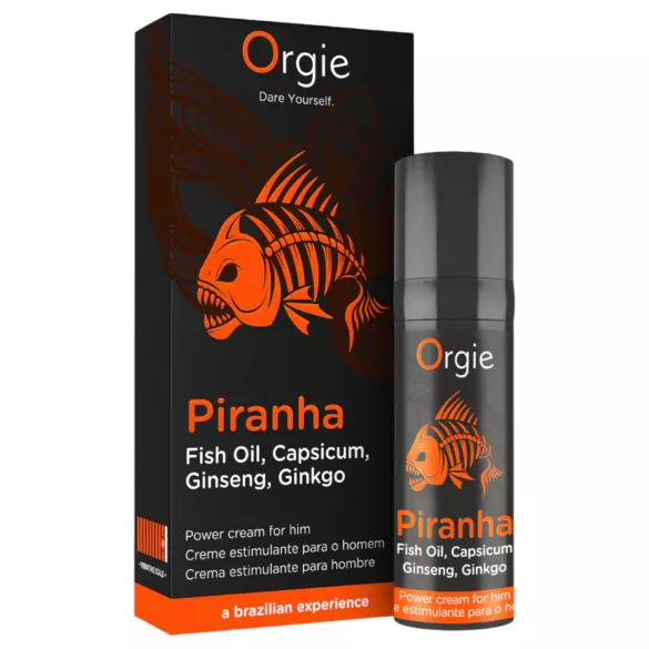 Orgie Piranha Power Cream - Stimulierende Creme für Männer (15 ml)