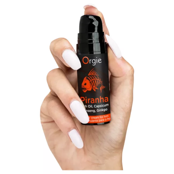 Orgie Piranha Power Cream - Stimulierende Creme für Männer (15 ml)