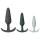 Amaysin - Silikon-Analplug-Set (schwarz und grün) - 3 Stück