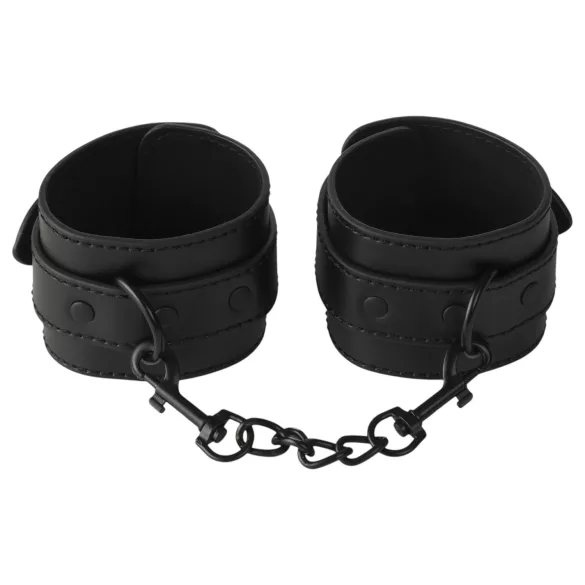 Baseks - Fesselset mit Peitsche und Brustwarzenklemmen (schwarz)