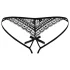 Obsessive Picantina - Doppelriemen Damen-Slip (Schwarz) - L/XL